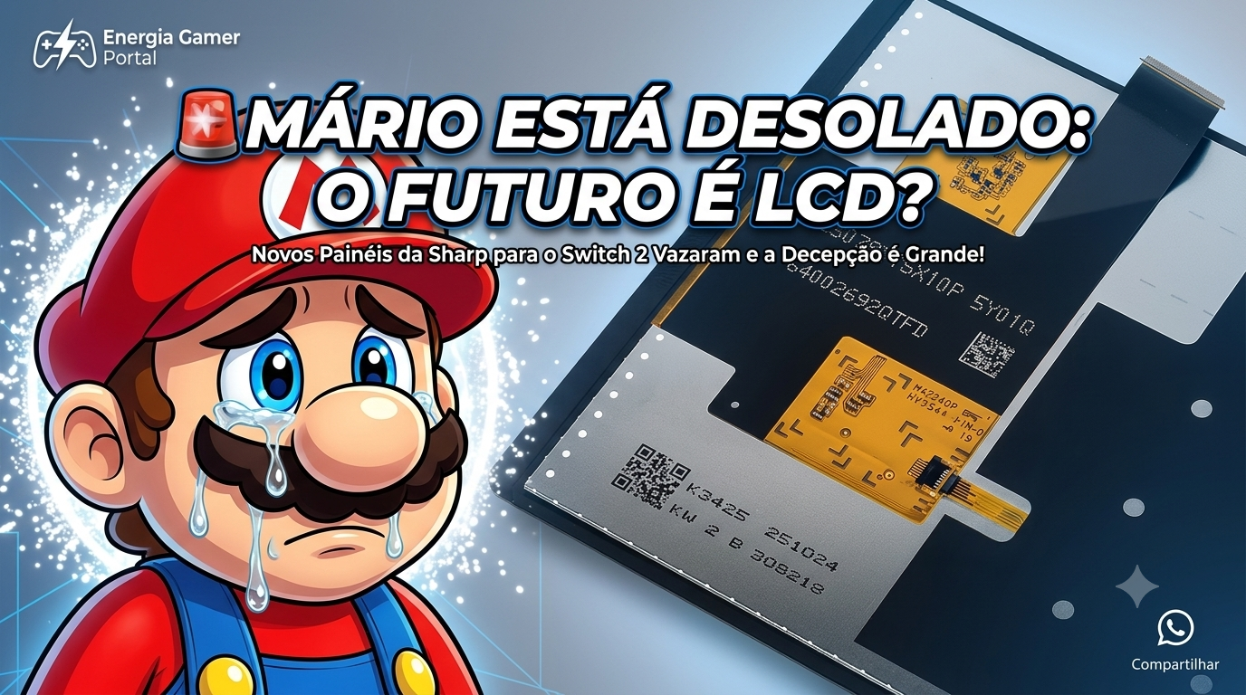 Nintendo Switch: Tela Sharp Vazada Revela Revisão Hardware Interna